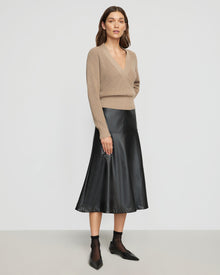 Renee | Maren Cropped V-Neck Sweater in Size Small