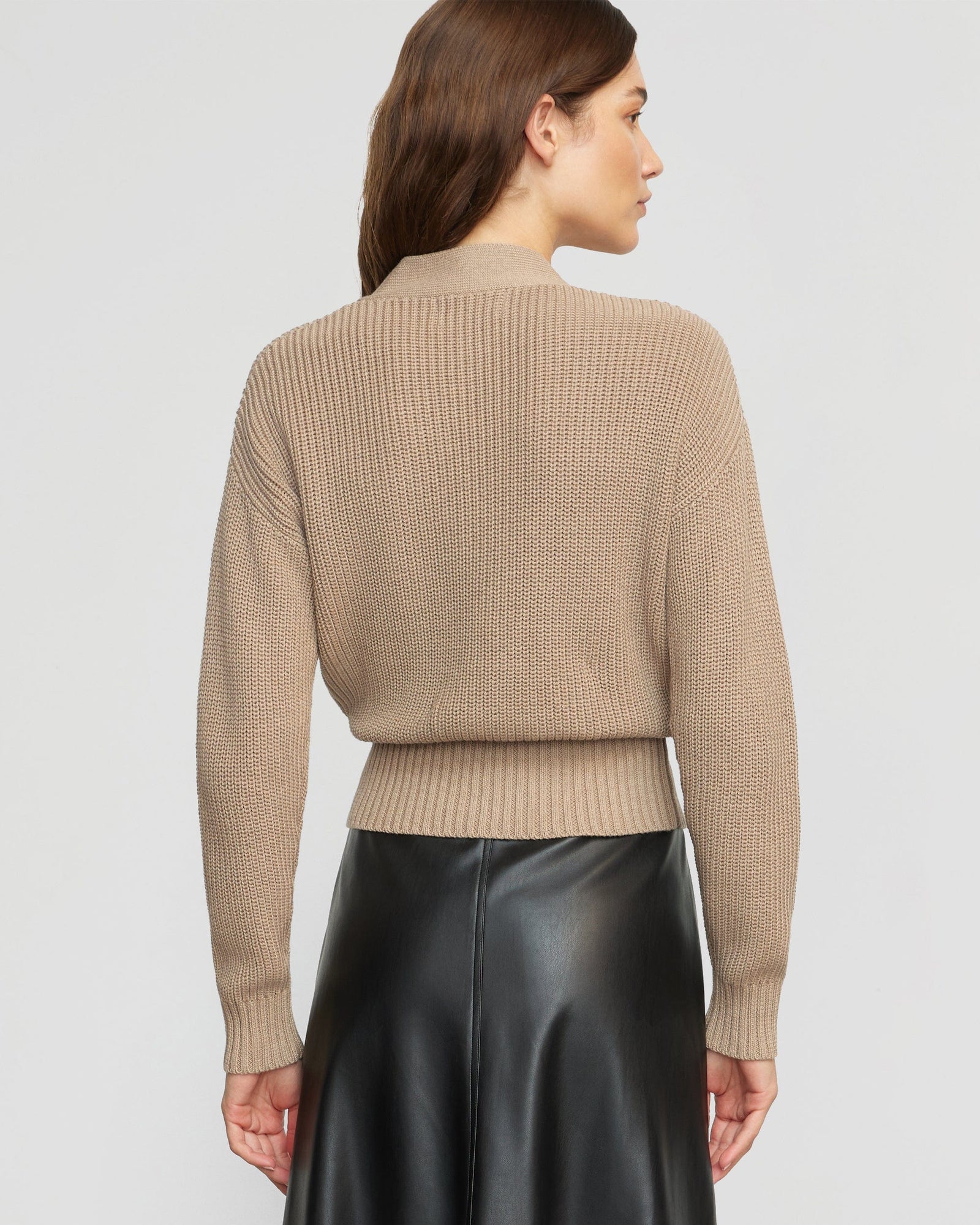 Renee | Maren Cropped V-Neck Sweater in Size Small