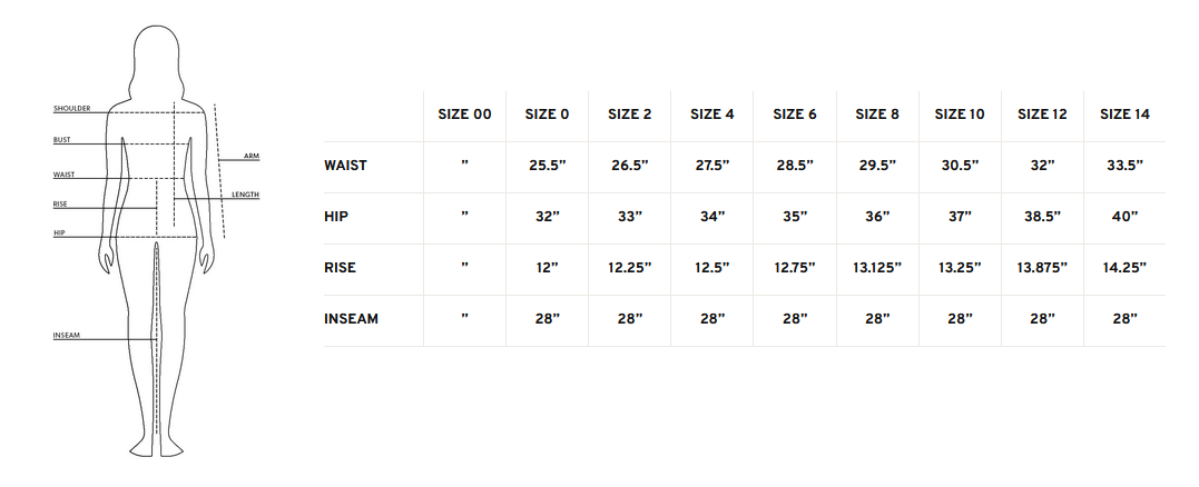 Product size guide