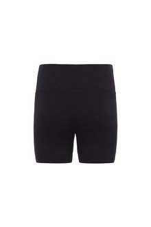 Midi Bike Short | Black Rib