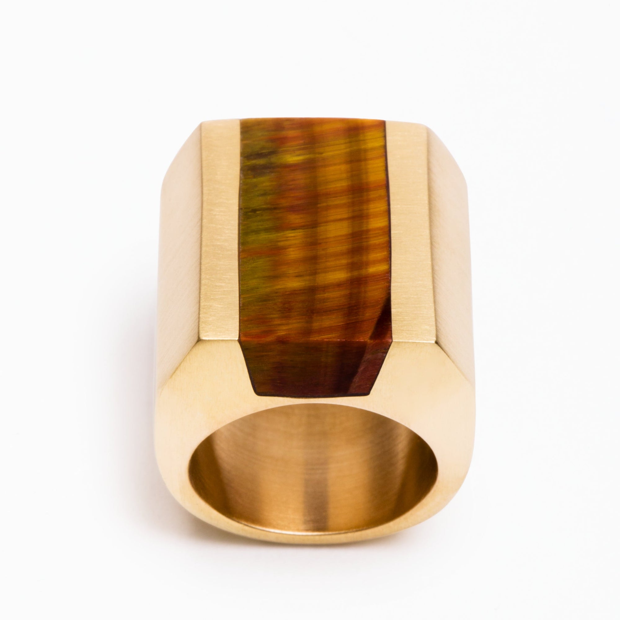 Deckard Ring | Brass | Tiger's Eye