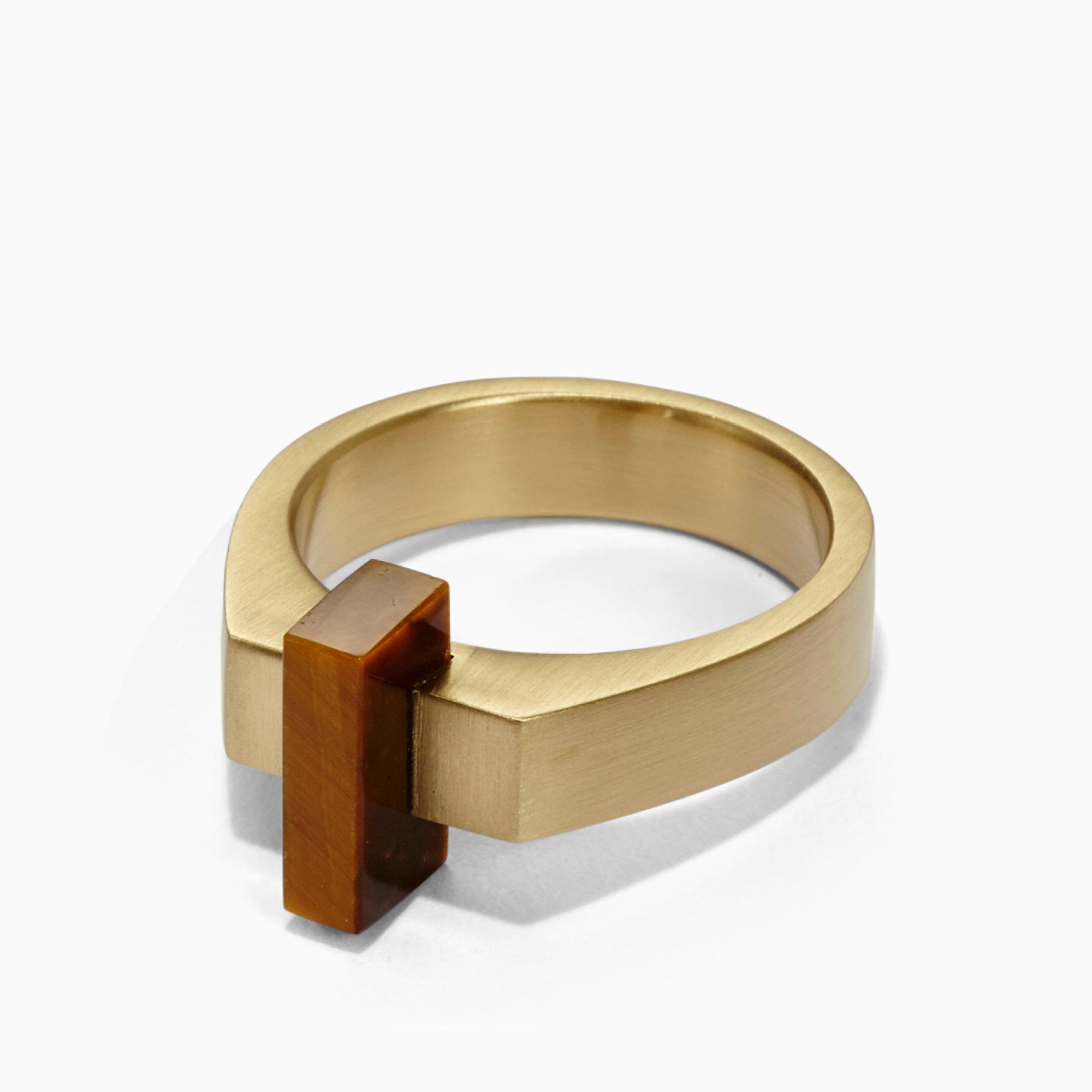 Ford Ring | Brass | Tiger's Eye