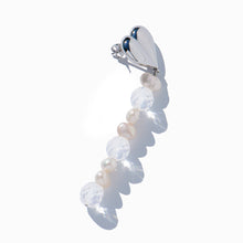 Heart Earring | Silver | Glass Beads