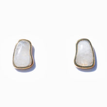 Nugget Earrings | 18K Gold Plated | Moonstone