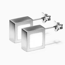 Phi Earrings | Silver | White Agate