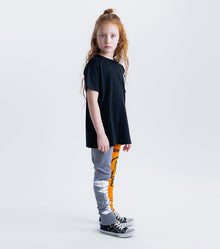 Girl | 1/2 & 1/2 Leggings | Concrete x Orange Sun