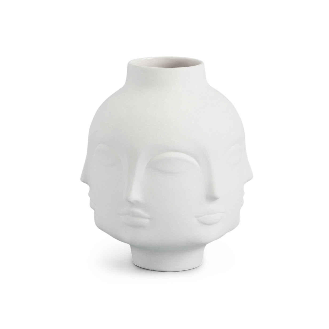 dora maar vase porcelain white - front view