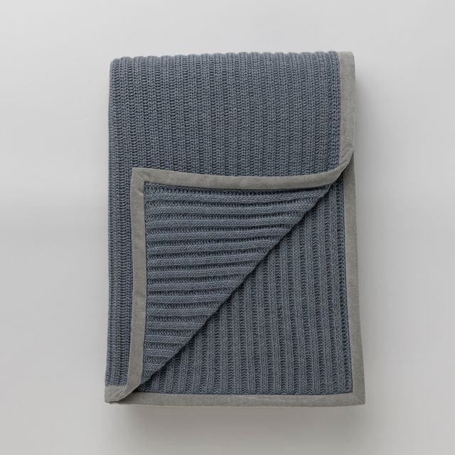 Rib Throw | Chambray
