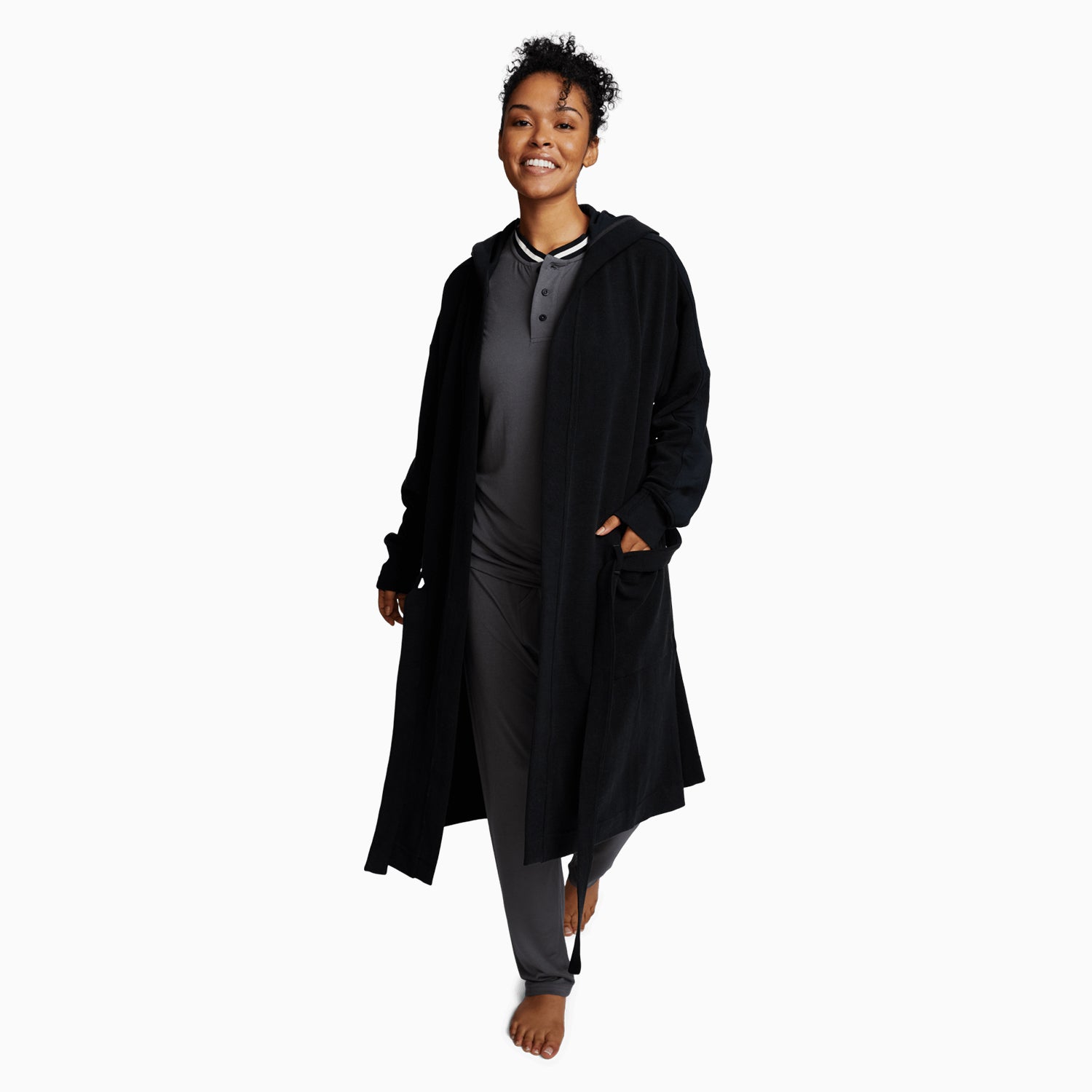 Modal Jersey Pajama Bottom | Gray/Black