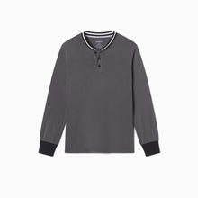 Modal Jersey Pajama Top | Gray/Black
