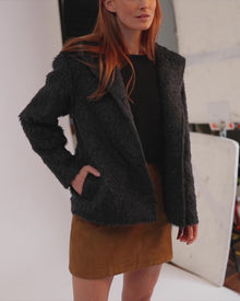 Finn Coat | Black Melange