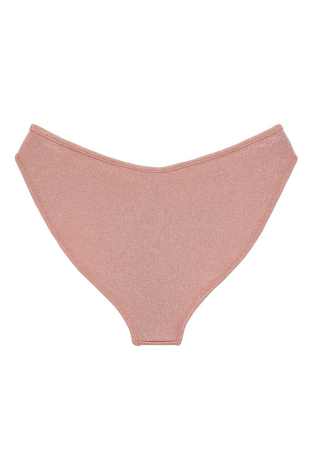 Added Coverage Lulu Bikini Bottom | Prima Pink Sparkle