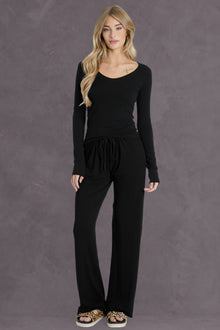 Women | Drawstring Relaxed Pant | Black