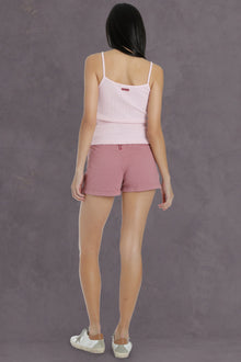 Women | Vintage Boxer Sweatshort | Dusty Rose