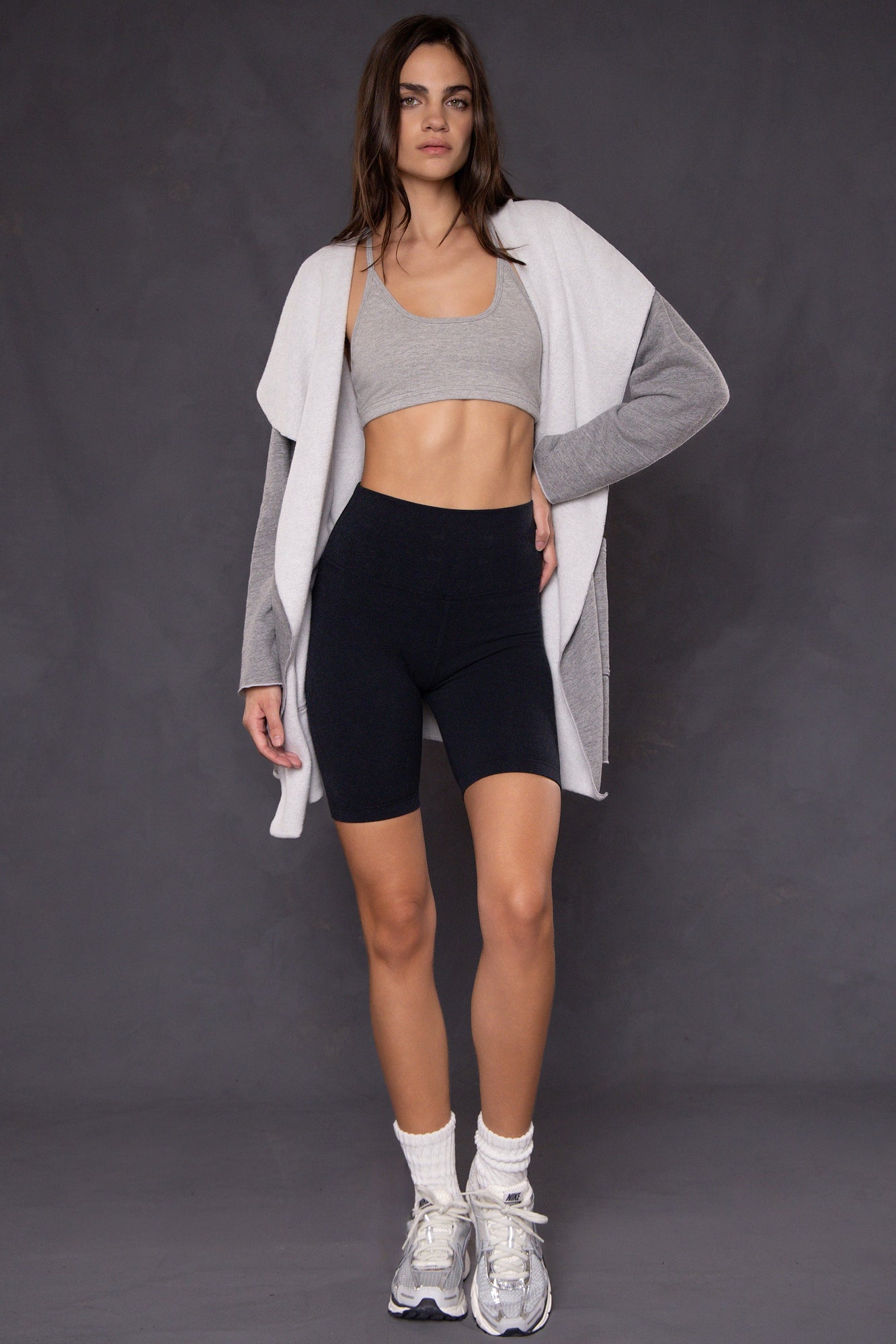 Women | Sherpa Oversized Lounge Wrap | Heather Gray