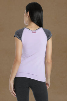 Women | Split Crew Muscle Vintage Tee | Lilac