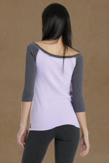 Women | Vintage-V Slide Tee | Lilac