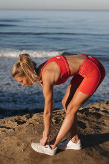 Aster Contour Sports Bra | Ruby