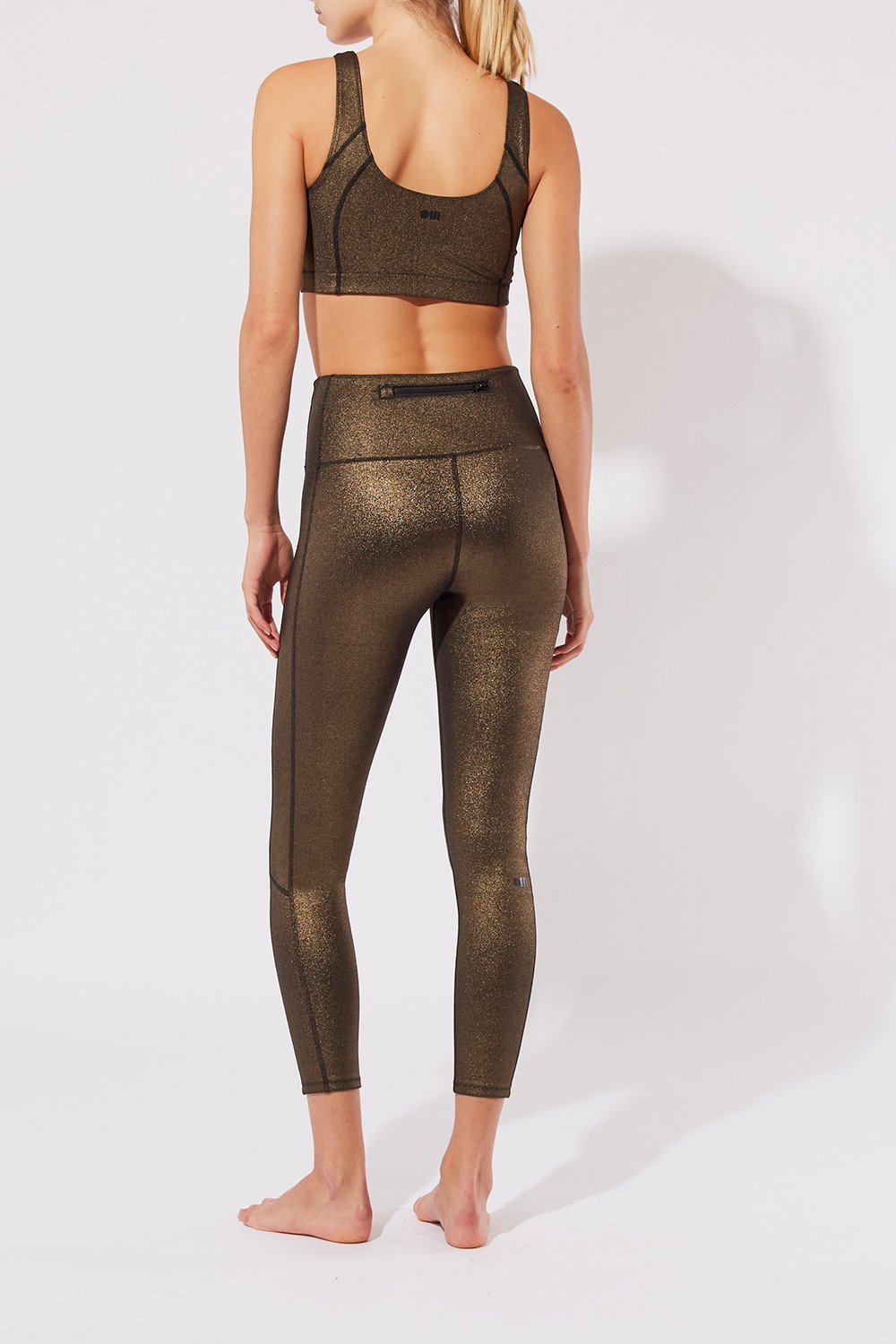 Soleil Zip Front Legging - Solid & Striped