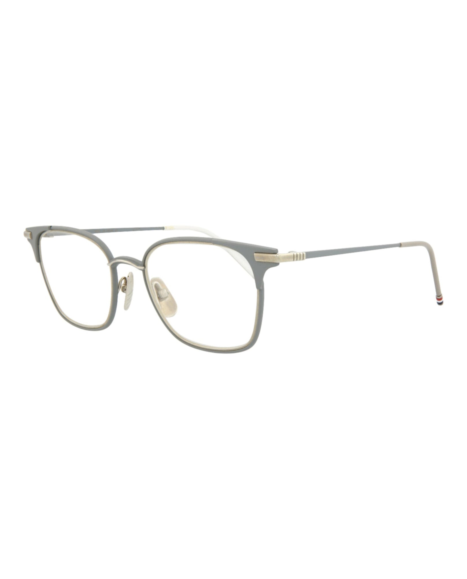 Thom Browne Square Metal Optical Frames | Grey