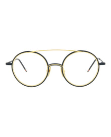 Thom Browne Aviator Metal Optical Frames | Grey/Silver