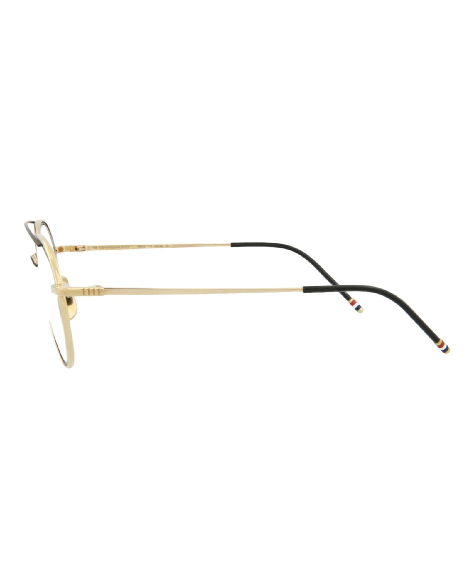 Thom Browne Aviator Metal Optical Frames | White