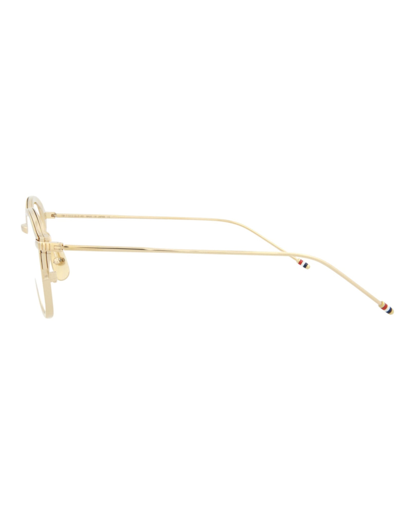 Thom Browne Round Metal Optical Frames | Gold