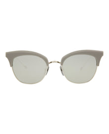 Thom Browne Cat Eye Acetate Sunglasses | Grey/White