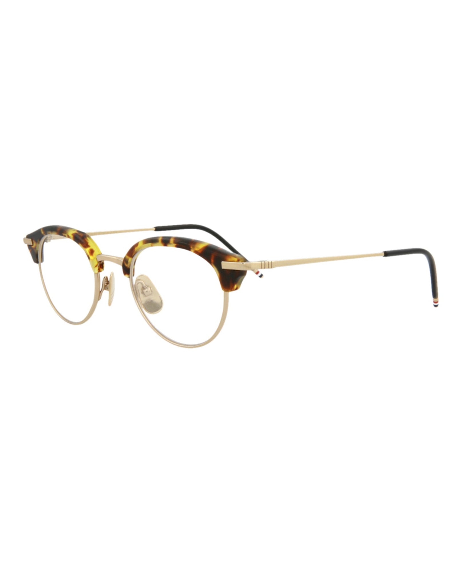 Thom Browne Round Metal Optical Frames | Tortoise