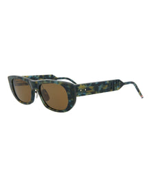 Thom Browne Square Acetate Sunglasses | Navy