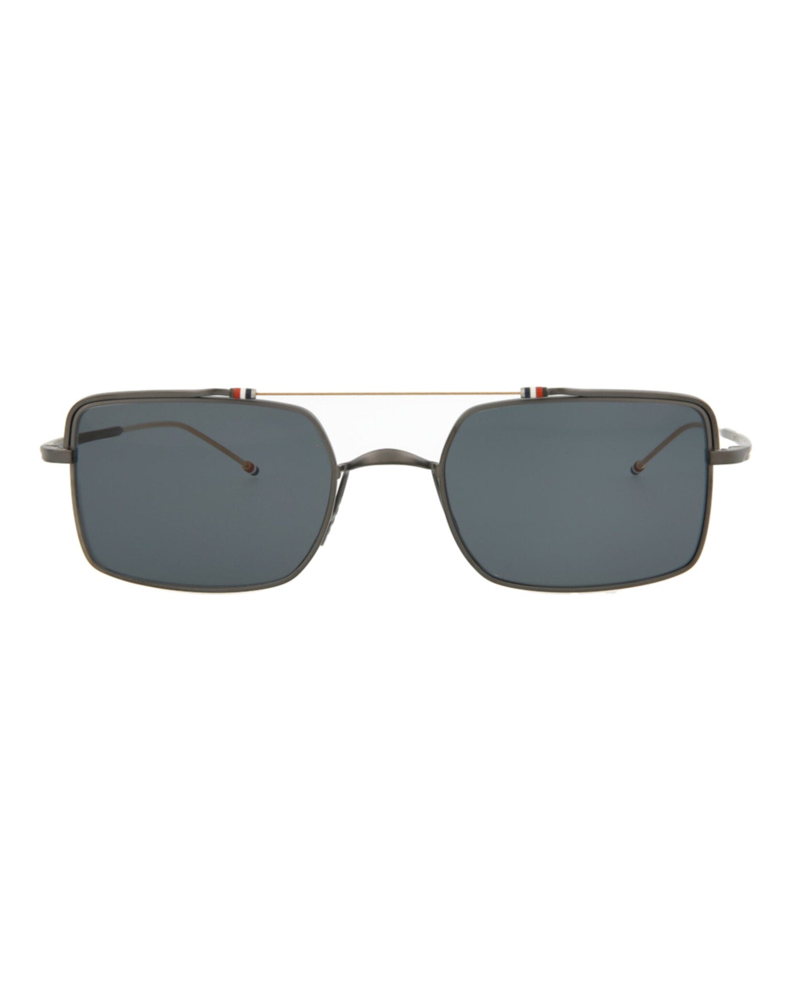 Thom Browne Square Metal Sunglasses | Black