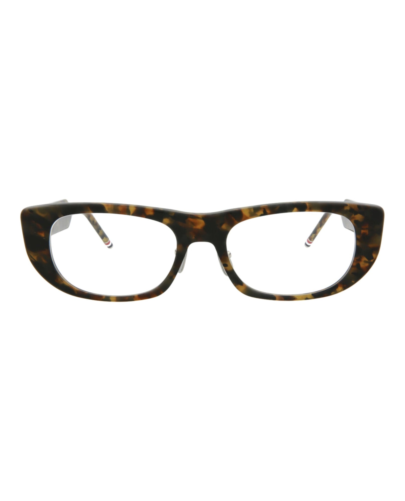 Thom Browne Square Acetate Optical Frames | Brown Multi