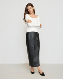 Renee | Thais Off-Shoulder Ribbed Sweater in Size Small
