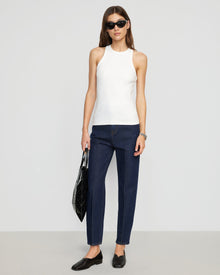 Renee | Tory Ribbed Split-Back Tank in Size Small