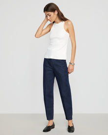 Renee | Tory Ribbed Split-Back Tank in Size Small