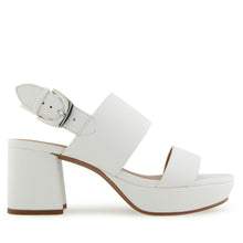 Camilia Sandal Platform | Bright White Faux Soft Nappa