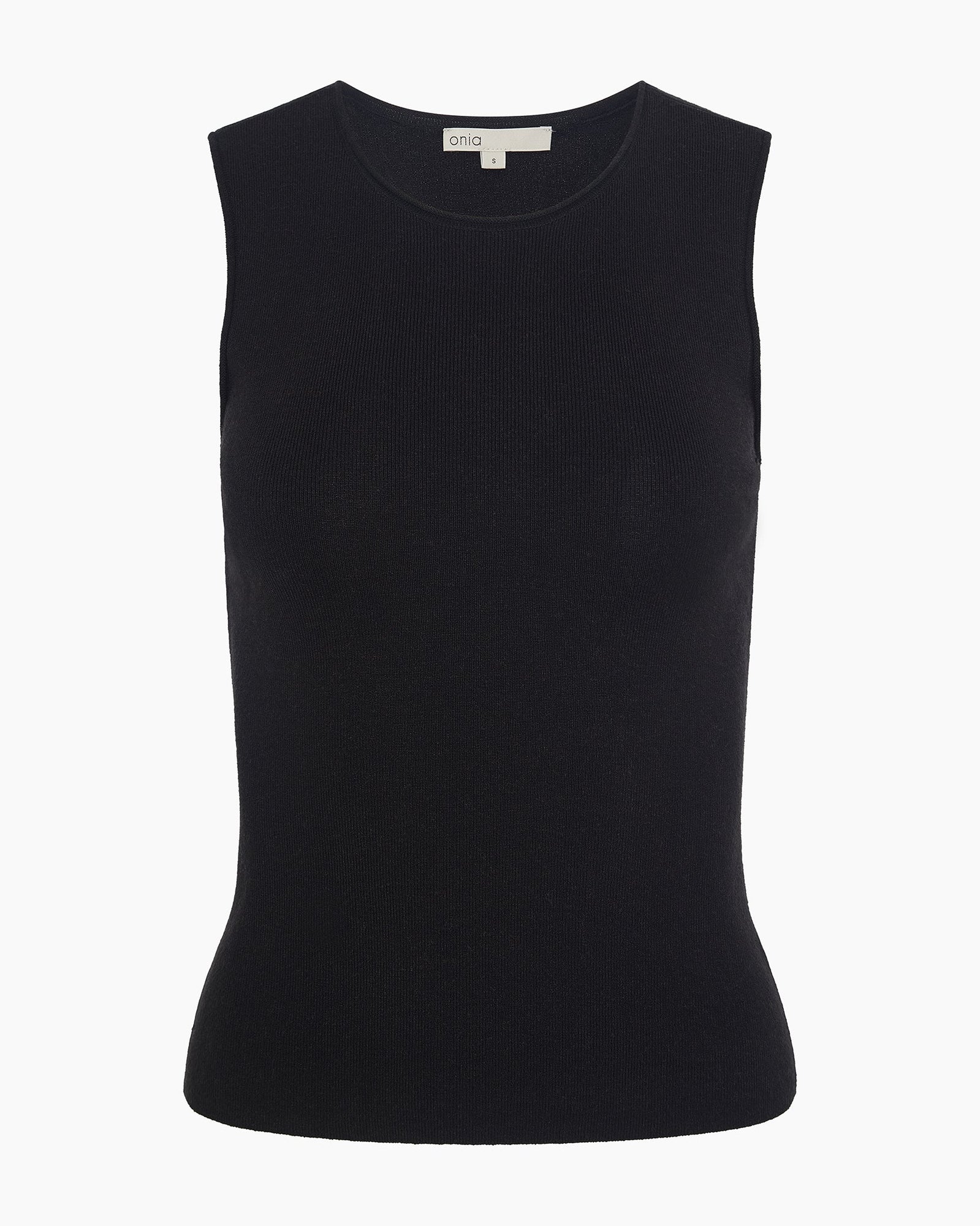 Womens | Fitted Micro Rib Tank | Cobalt Blue Melange