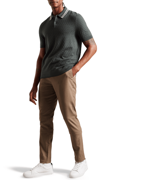 Men | Irvine Slim Fit Flannel T | Light Pastel Brown