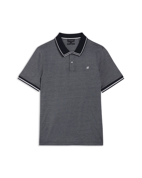 Men | Helta Short Sleeve Slim Fit Polo | Navy