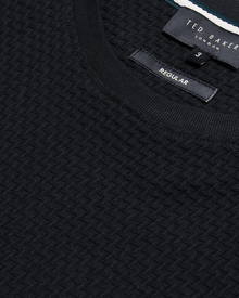 Men | Curlys Short Sleeve Reg Textured T Shirt | Black