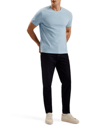 Men | Curlys Short Sleeve Reg Textured T Shirt | Light Blue