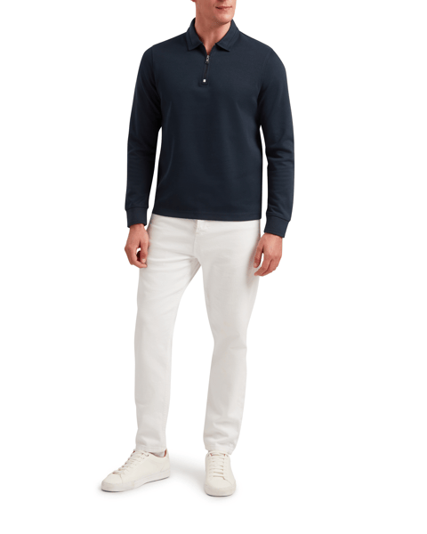 Men | Ingmar Long Sleeve Regular Fit Half Zip | Navy
