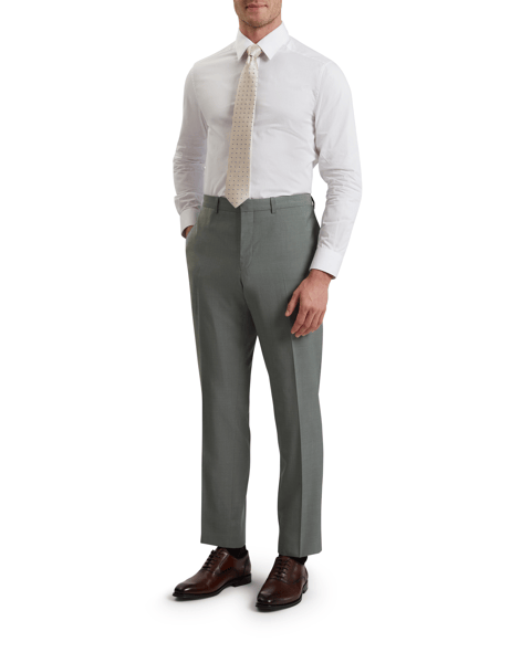 Men | Classic Wool Suit Trouser | Dark Green
