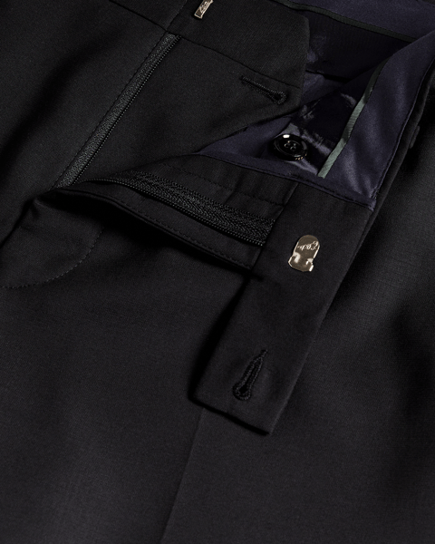 Men | Classic Wool Suit Trouser | Black